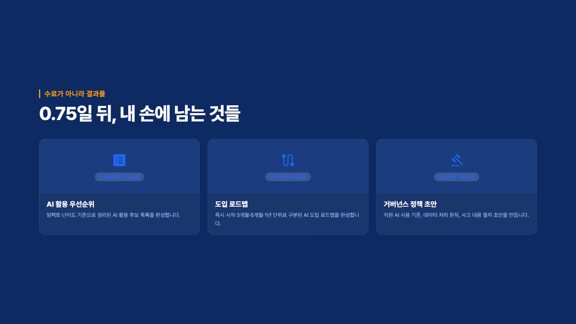 사내 AI 도입 전략 & 거버넌스 소개 슬라이드 4