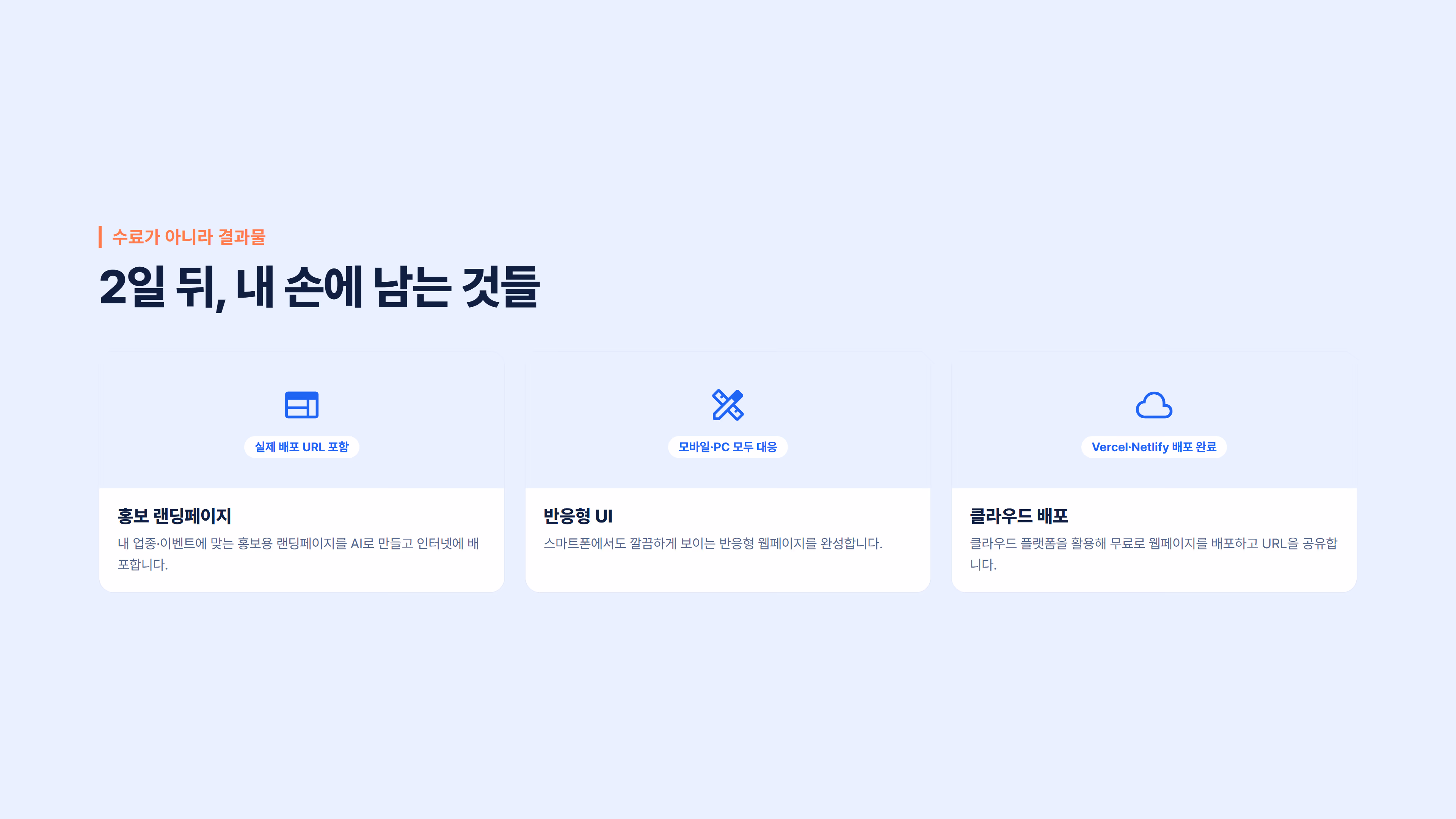 AI 활용 홍보페이지 제작 및 웹 배포 소개 슬라이드 4