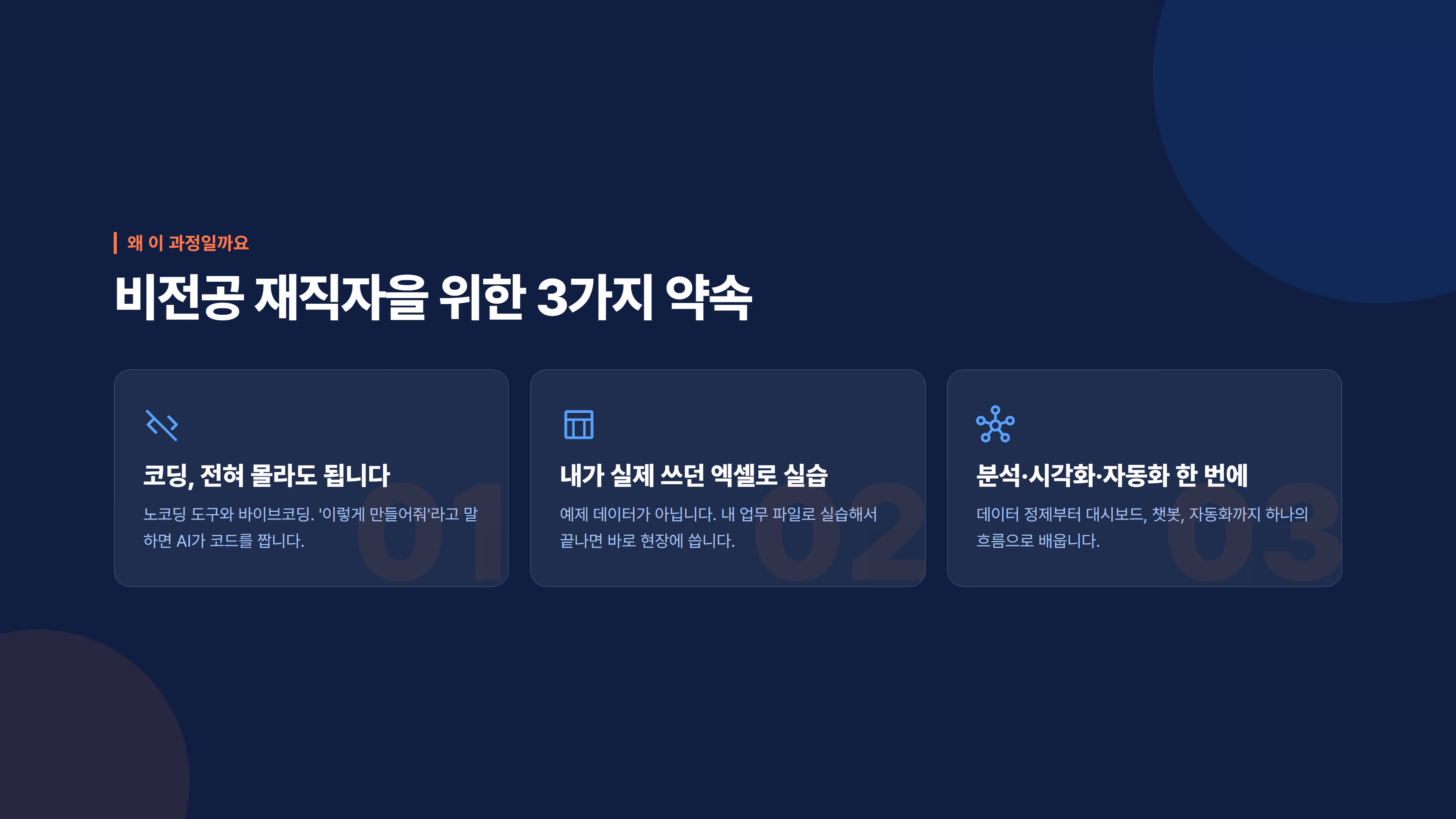 엑셀에서 AI 대시보드까지 소개 슬라이드 3